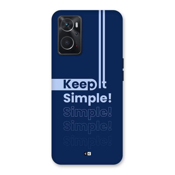 Keep It Simple Back Case for Oppo K10 4G