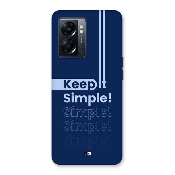 Keep It Simple Back Case for Oppo K10 5G