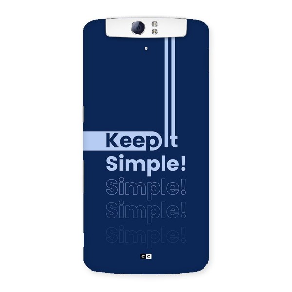 Keep It Simple Back Case for Oppo N1