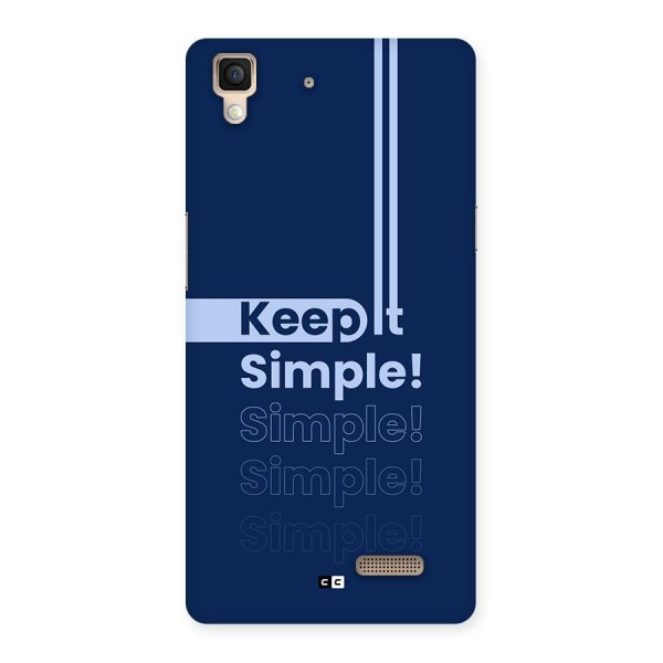 Keep It Simple Back Case for Oppo R7