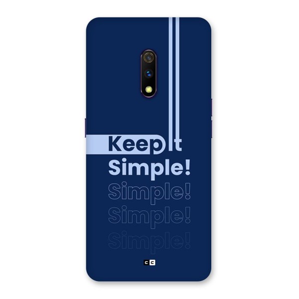 Keep It Simple Back Case for Realme X