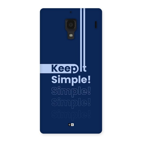 Keep It Simple Back Case for Redmi 1s