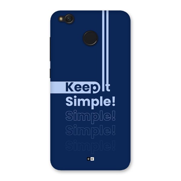 Keep It Simple Back Case for Redmi 4