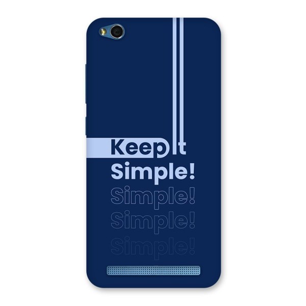 Keep It Simple Back Case for Redmi 5A