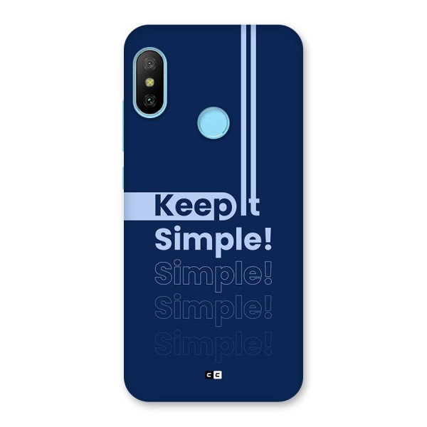 Keep It Simple Back Case for Redmi 6 Pro