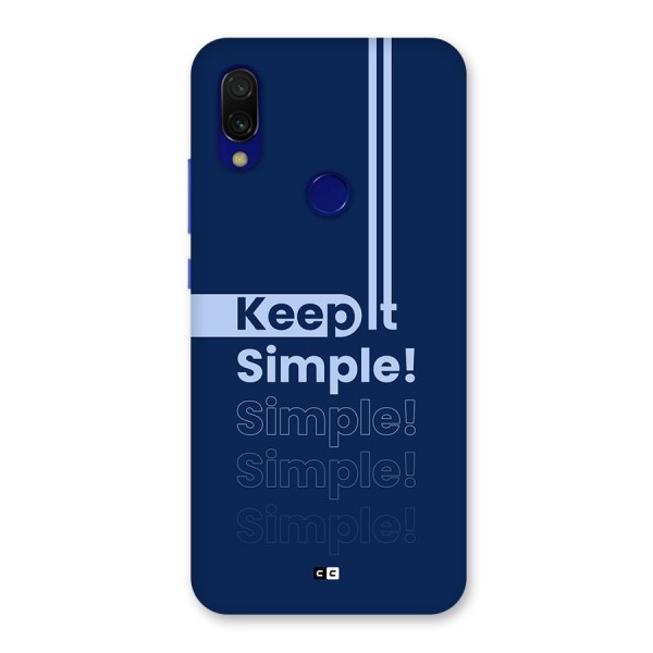 Keep It Simple Back Case for Redmi 7