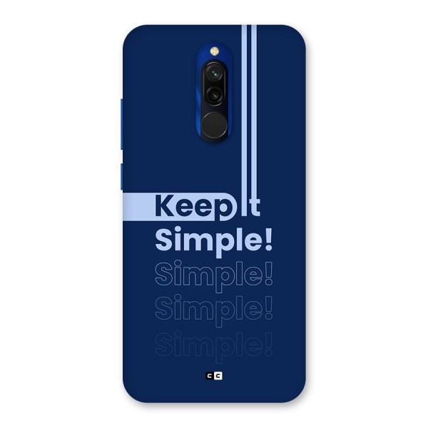 Keep It Simple Back Case for Redmi 8