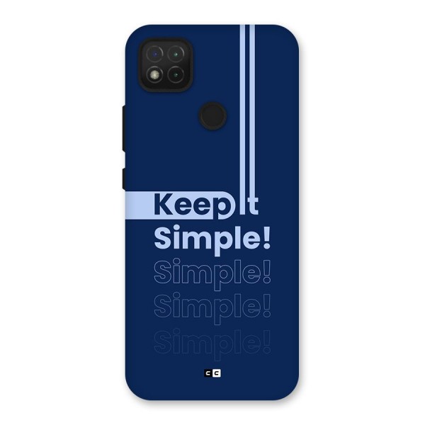 Keep It Simple Back Case for Redmi 9