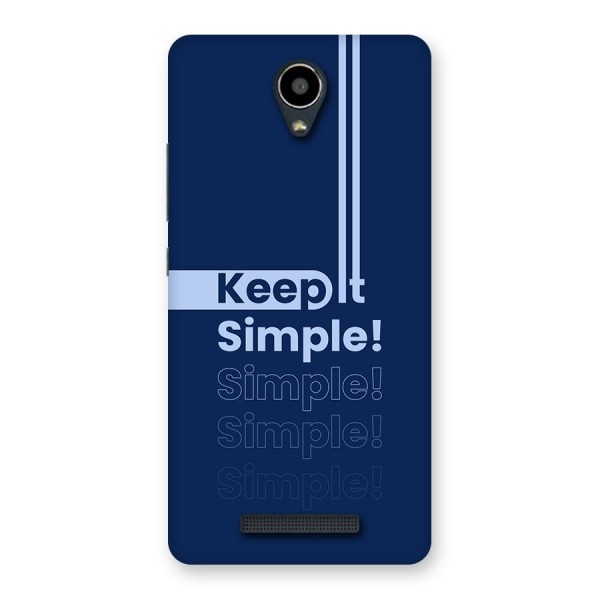 Keep It Simple Back Case for Redmi Note 2