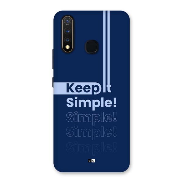 Keep It Simple Back Case for Vivo U20