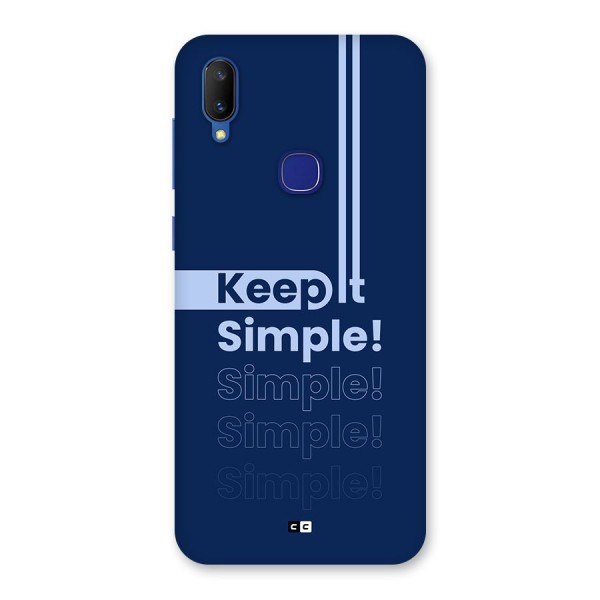 Keep It Simple Back Case for Vivo V11