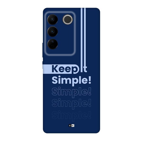 Keep It Simple Back Case for Vivo V27