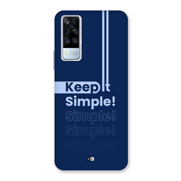 Keep It Simple Back Case for Vivo Y51A