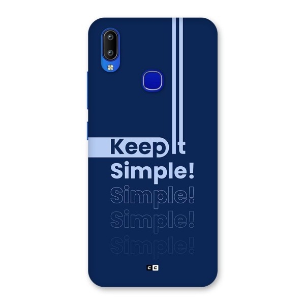 Keep It Simple Back Case for Vivo Y91