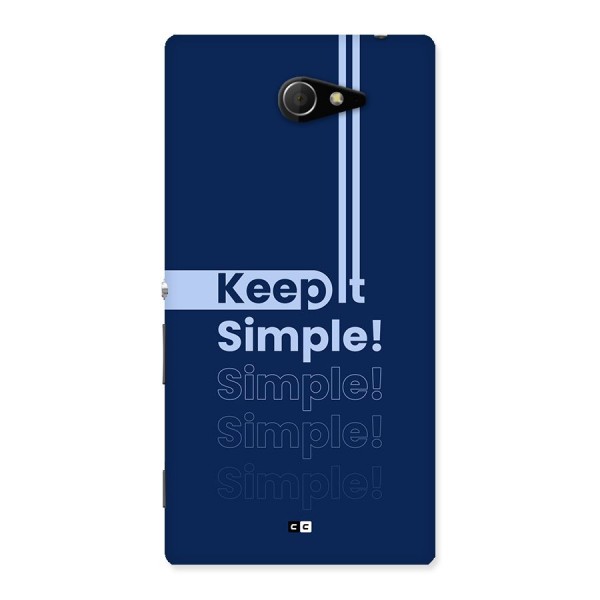 Keep It Simple Back Case for Xperia M2