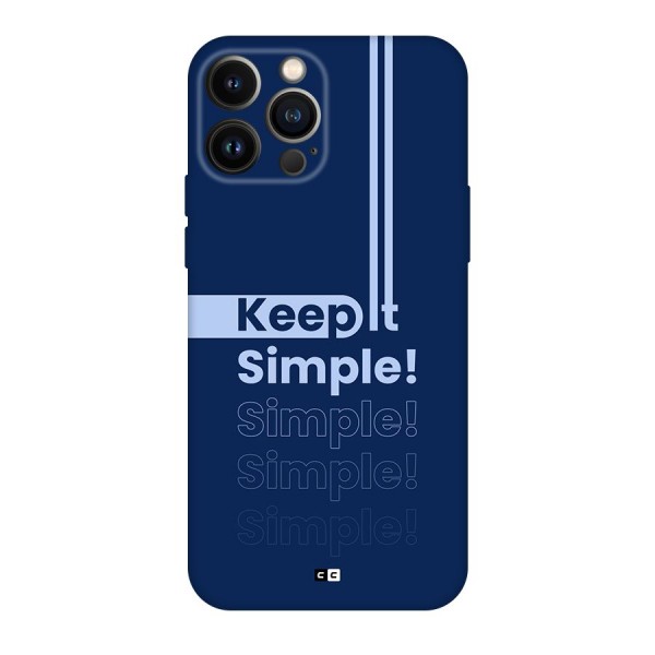 Keep It Simple Back Case for iPhone 13 Pro Max