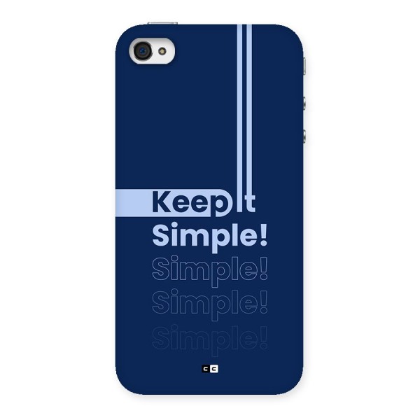 Keep It Simple Back Case for iPhone 4 4s