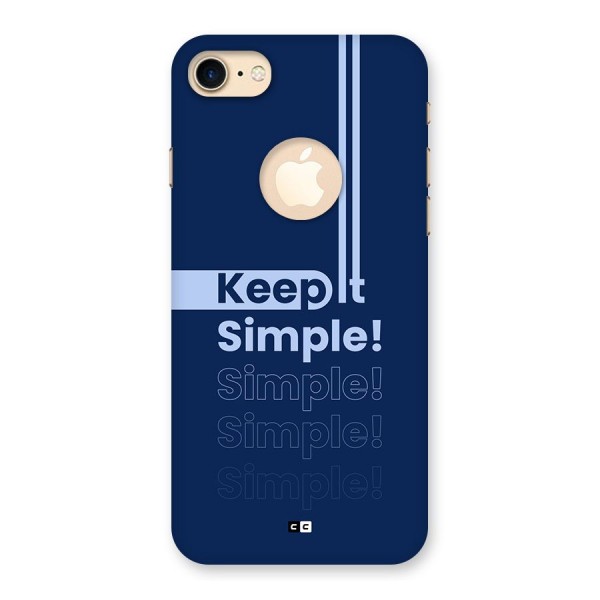 Keep It Simple Back Case for iPhone 8 Logo Cut