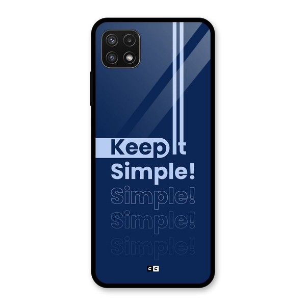 Keep It Simple Glass Back Case for Galaxy A22 5G