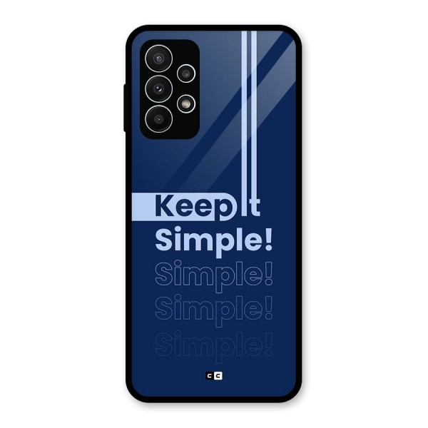 Keep It Simple Glass Back Case for Galaxy A23