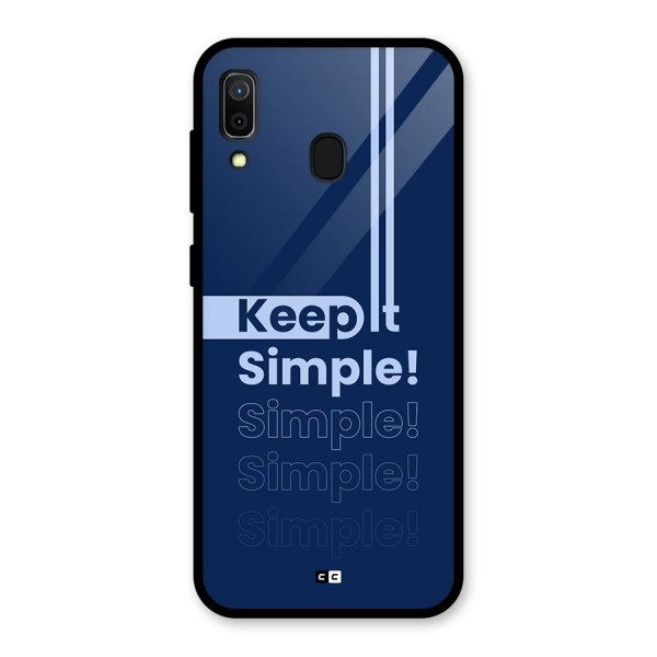 Keep It Simple Glass Back Case for Galaxy A30