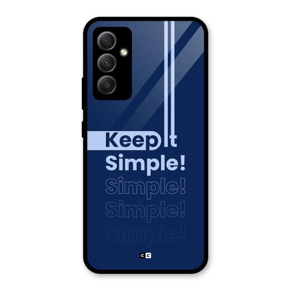 Keep It Simple Glass Back Case for Galaxy A34