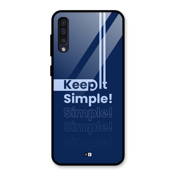 Keep It Simple Glass Back Case for Galaxy A50