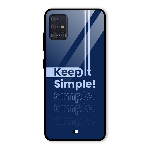 Keep It Simple Glass Back Case for Galaxy A51