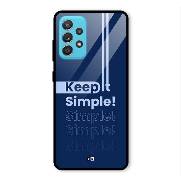 Keep It Simple Glass Back Case for Galaxy A52