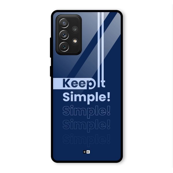 Keep It Simple Glass Back Case for Galaxy A72