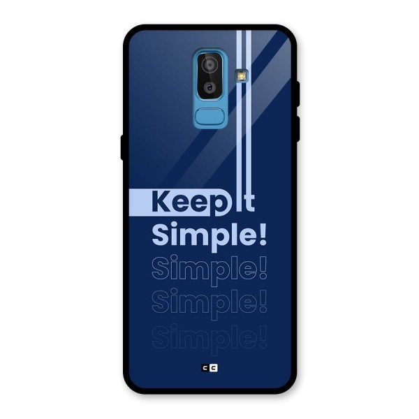 Keep It Simple Glass Back Case for Galaxy J8