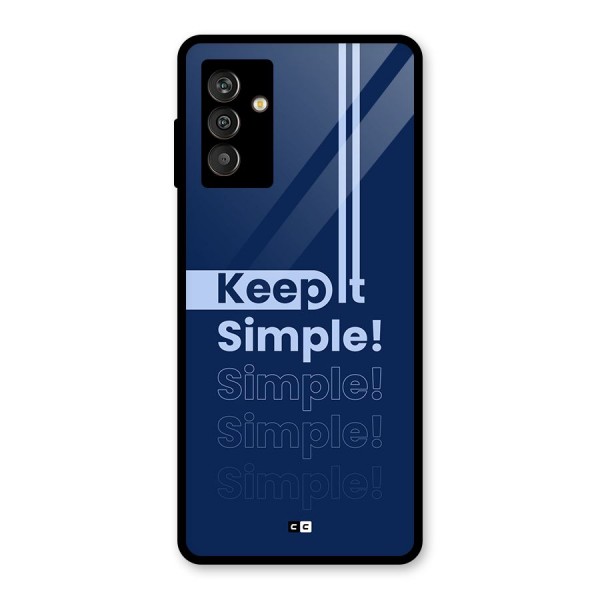 Keep It Simple Glass Back Case for Galaxy M13