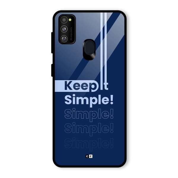 Keep It Simple Glass Back Case for Galaxy M30s