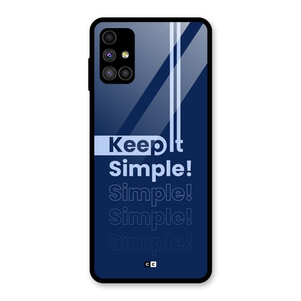 Keep It Simple Glass Back Case for Galaxy M51