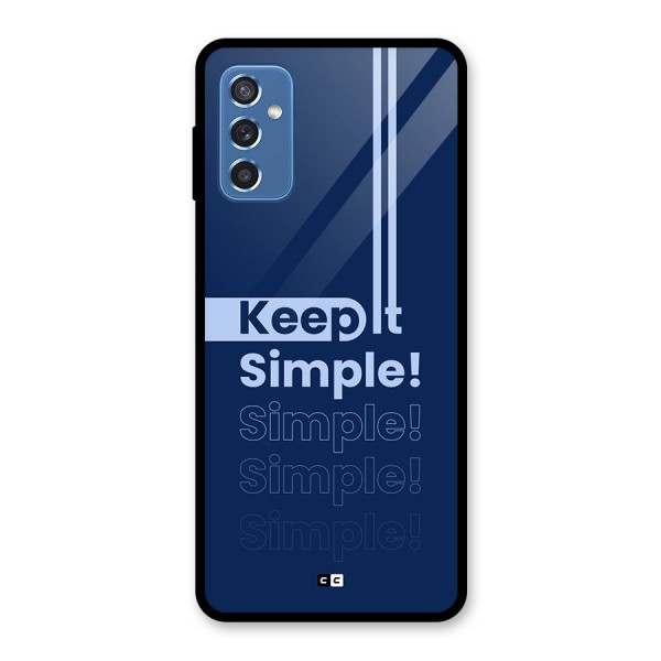 Keep It Simple Glass Back Case for Galaxy M52 5G