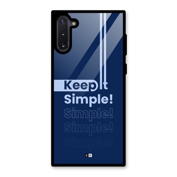 Keep It Simple Glass Back Case for Galaxy Note 10