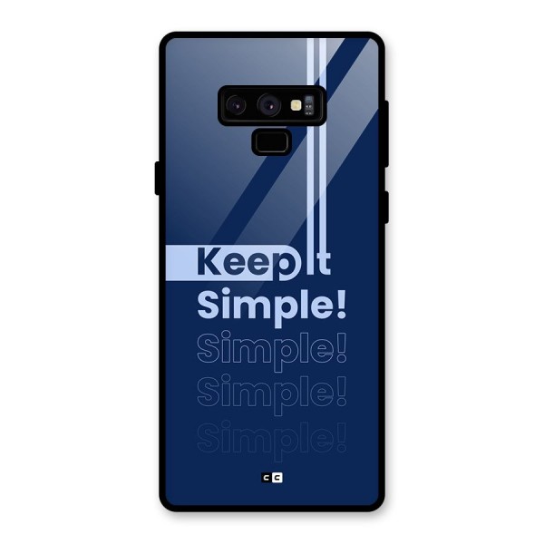 Keep It Simple Glass Back Case for Galaxy Note 9