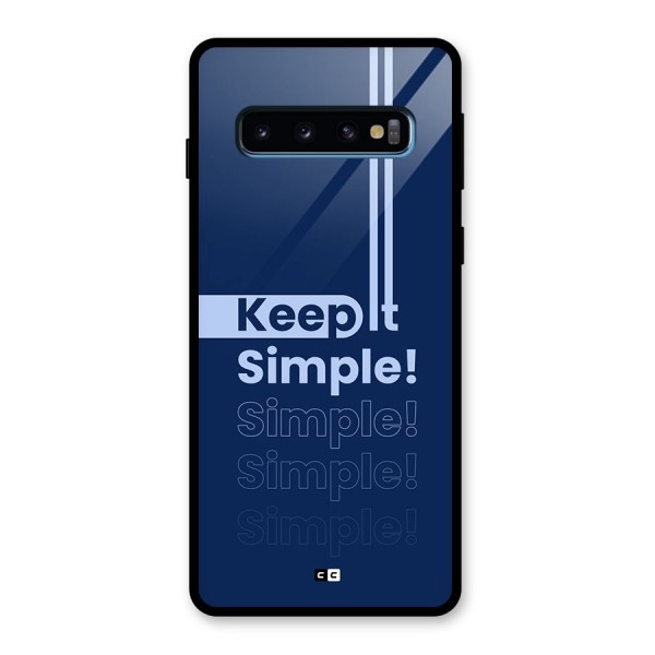 Keep It Simple Glass Back Case for Galaxy S10