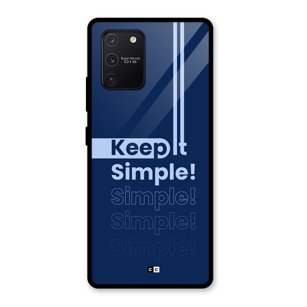 Keep It Simple Glass Back Case for Galaxy S10 Lite