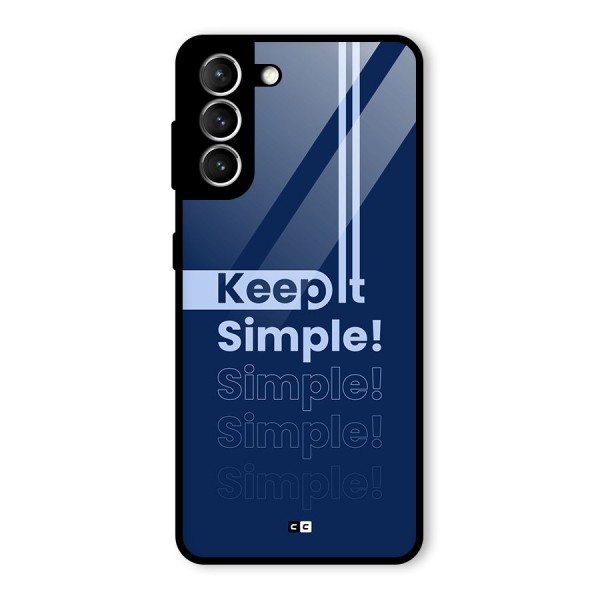 Keep It Simple Glass Back Case for Galaxy S21 5G