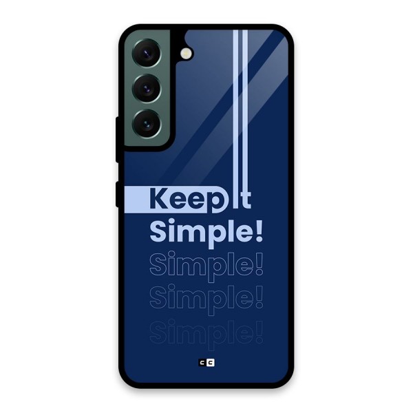 Keep It Simple Glass Back Case for Galaxy S22 5G