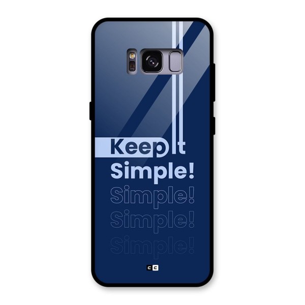 Keep It Simple Glass Back Case for Galaxy S8