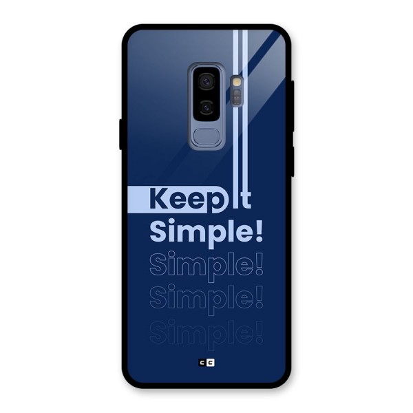 Keep It Simple Glass Back Case for Galaxy S9 Plus