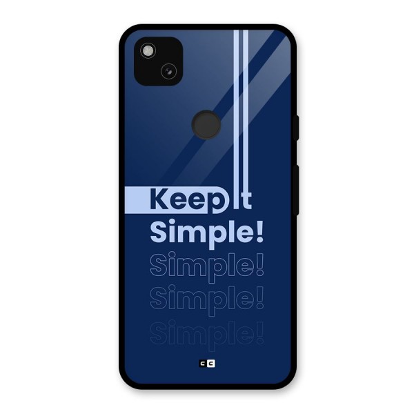 Keep It Simple Glass Back Case for Google Pixel 4a