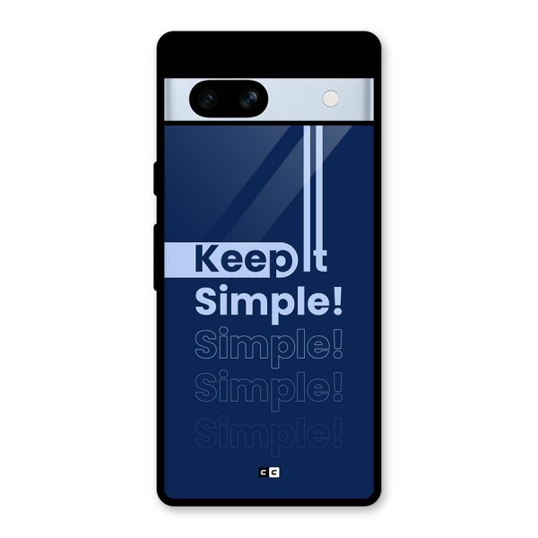 Keep It Simple Glass Back Case for Google Pixel 7a