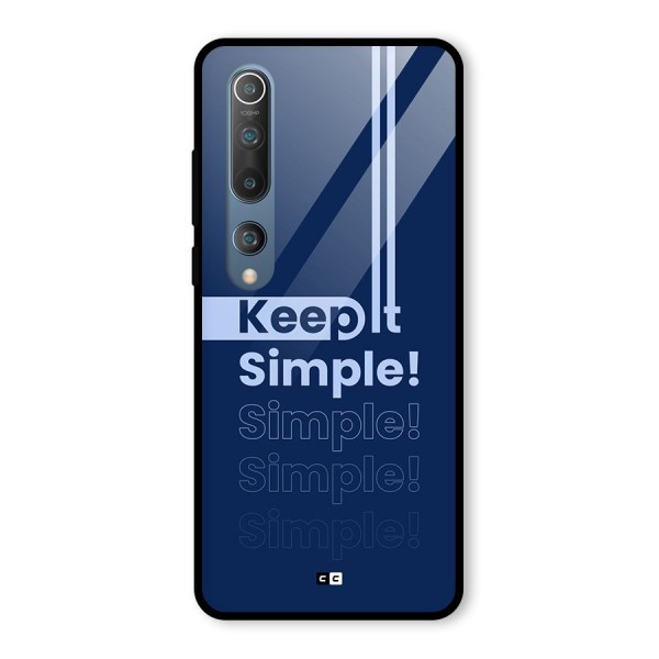 Keep It Simple Glass Back Case for Mi 10