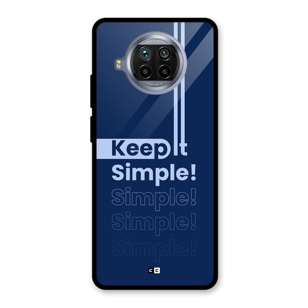 Keep It Simple Glass Back Case for Mi 10i