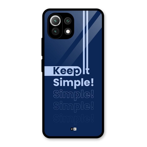 Keep It Simple Glass Back Case for Mi 11 Lite