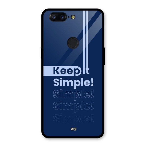 Keep It Simple Glass Back Case for OnePlus 5T