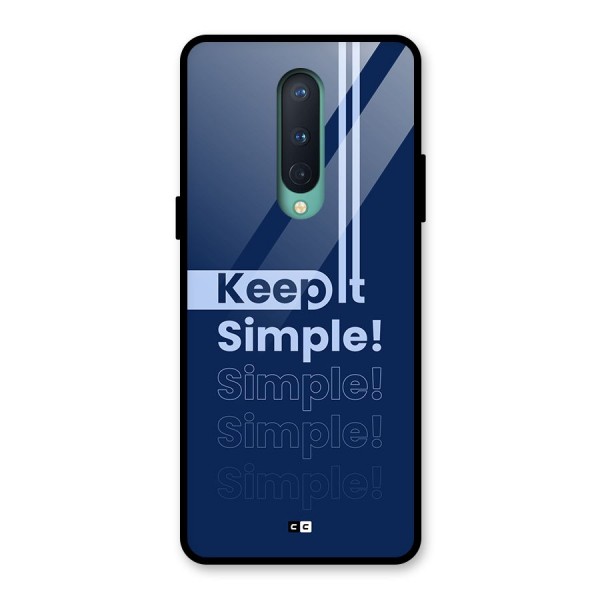 Keep It Simple Glass Back Case for OnePlus 8